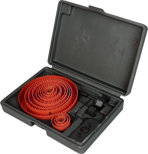 WorkPro Σετ Ποτηροτρύπανα με Διάμετρο από 19mm έως 127mm για Ξύλο