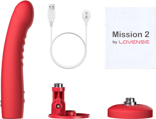 Lovense 2 Vibrator Κλασικός Δονητής με Απομακρυσμένο Έλεγχο 20cm Κόκκινος