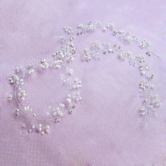 Bijuterii de Păr pentru Mireasă cu Cristale Strălucitoare Argintii Rhinestone Ba39 Hrd-ba39