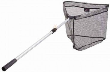 Telescopic Landing Net Predator Fishing Head Size 50x50 Cm Rubber Material Length 2.2 M