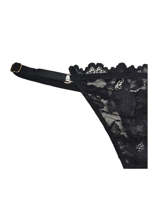 Women's Brazil with Lace Black