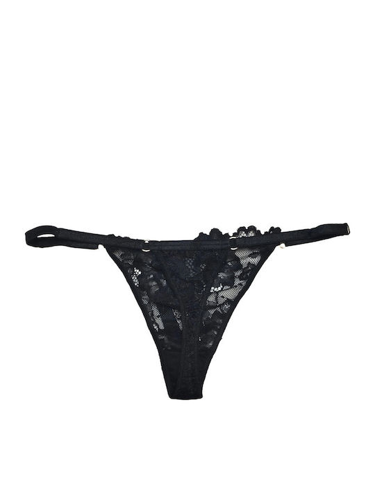 Women's Brazil with Lace Black