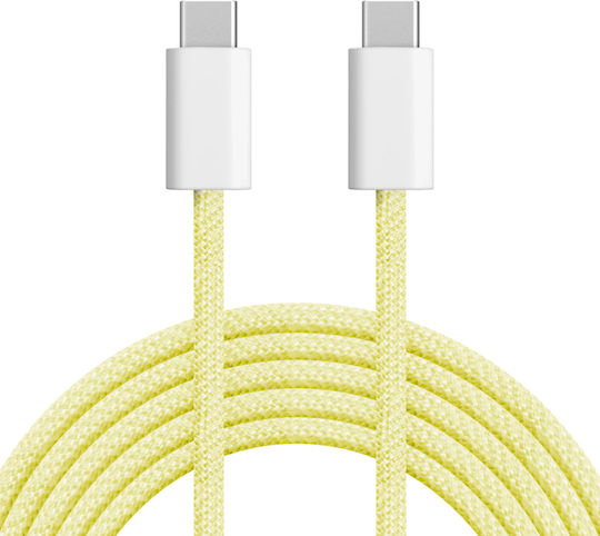 Cablu USB Type-C USB Type-C 60 W 1.5 M Galben Kruger&matz Basic