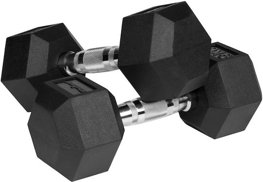 Haltere Hexagonale Din Cauciuc 1 x 9kg