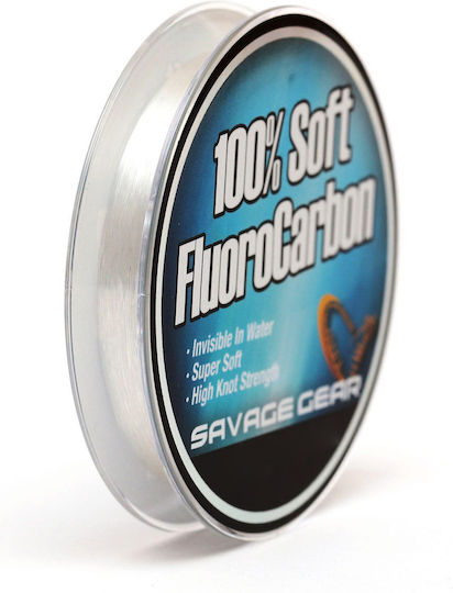 Fir de pescuit invizibil Savage Gear 100% fluorocarbon moale 0,39mm 9,4kg 35m