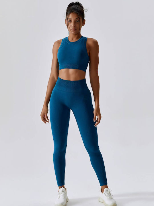 Florina Women's Athletic Sports Bra Blue