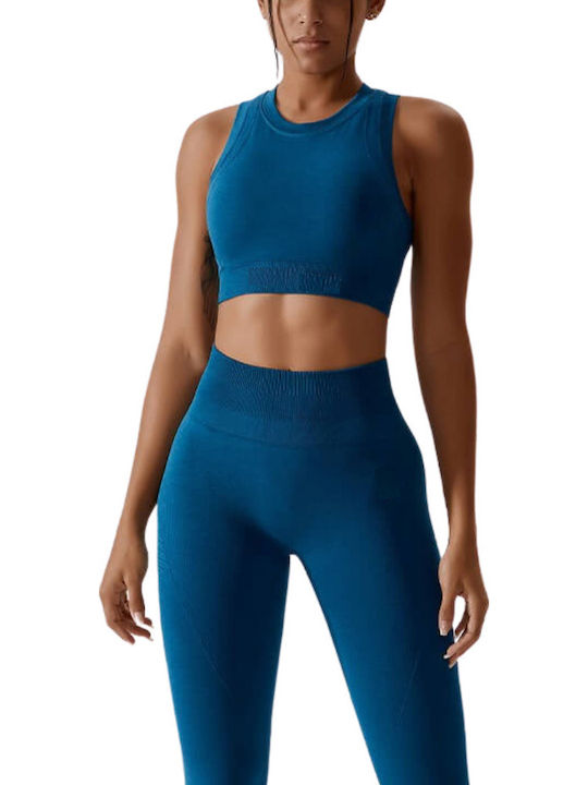 Florina Women's Athletic Sports Bra Blue