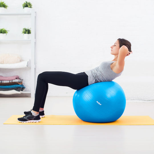 Μπάλα Pilates 75cm , 1kg σε Μπλε Χρώμα