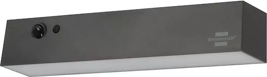 Brennenstuhl Wall Mounted Solar Light 1.6W 1000lm Natural White 4000K with Motion Sensor and Photocell IP54 5cmx6.2cmx28.4cmcm