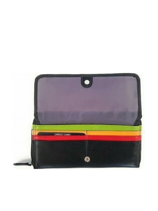 Large Leather Women's Wallet Classic Black
