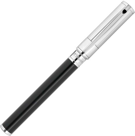 S.T. Dupont D-initial Fountain Pen Medium Black with Black Ink