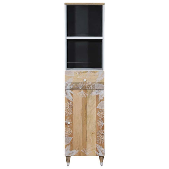 vidaXL 4018686 Στήλη Μπάνιου Δαπέδου 38x33.5x160cm Καφέ