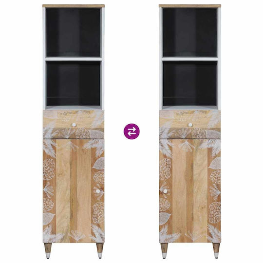 vidaXL Coloană pentru baie pardoseală M38xB33.5xÎnălțime 160cm Maro