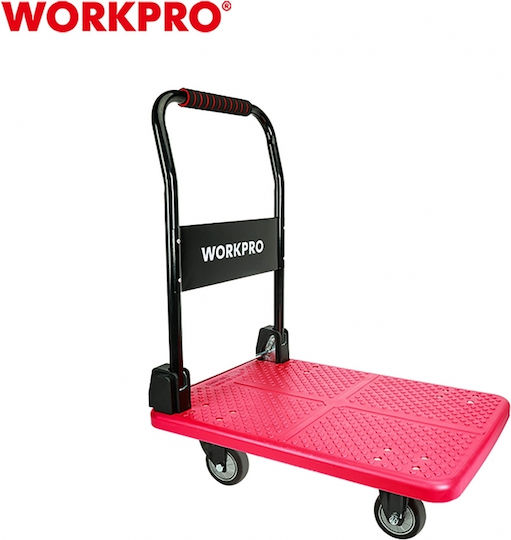 Four-Wheeled Iron Platform Cart 700x480mm Wp285023 Workpro