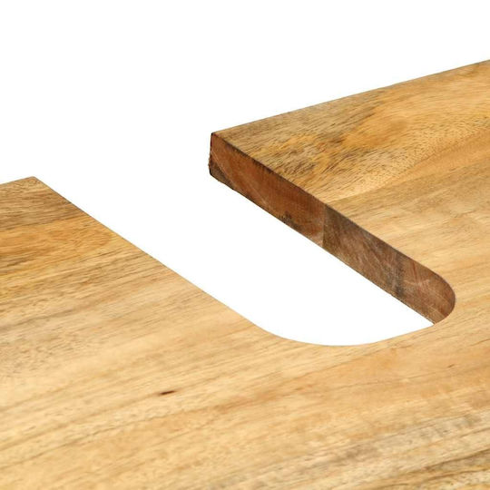 vidaXL Waschtisch ohne Waschbecken L62xB33xH58cm Coffee