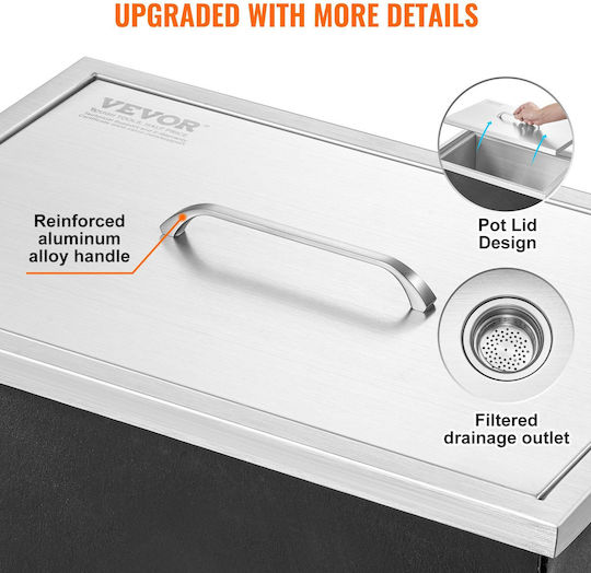 Vevor Aluminum Ice Bucket Container 30.25lt