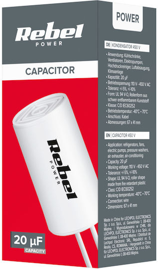 Condensator 20uF 450V Motoare monofazate