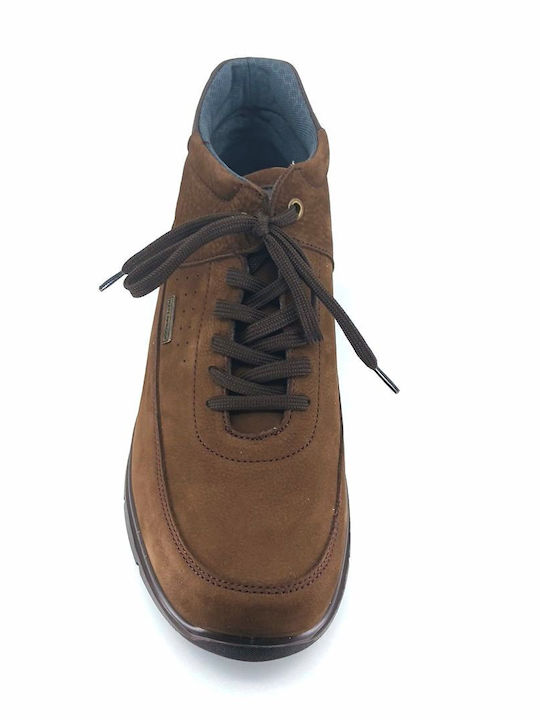 Leather Brown Men's Boots Waterproof
