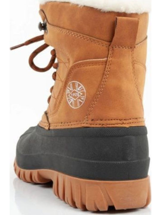 Stiefeletten Damen mit Pelz Braun