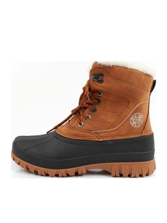 Stiefeletten Damen mit Pelz Braun
