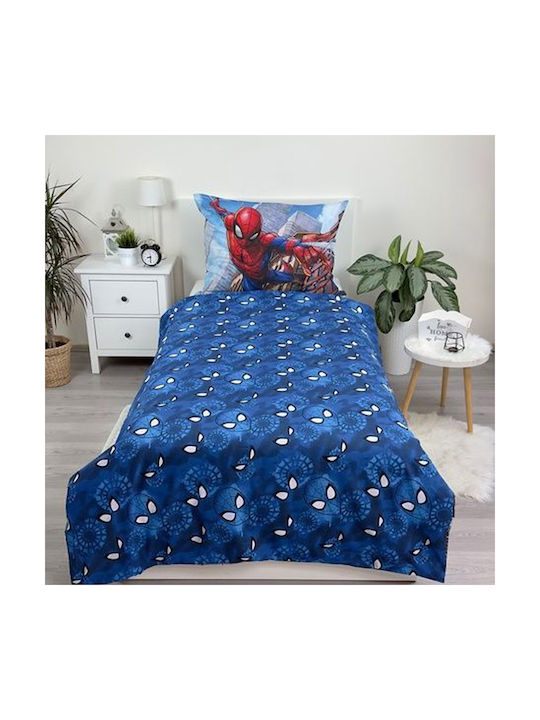 Darymex Set Kids Duvet Cover Single with Pillowcase Cotton Blue 140x200cm