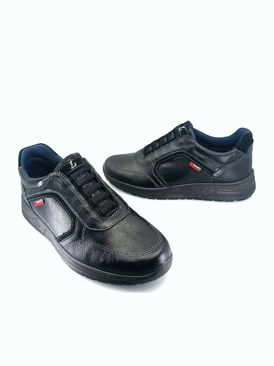Herren Sneakers Black Leather