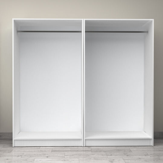 Four Door Wardrobe Victoria White 200x60x181cm