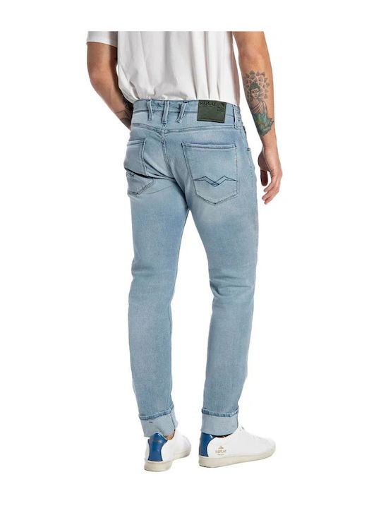 Replay Anbass Ανδρικό Παντελόνι Τζιν Ελαστικό Light Blue