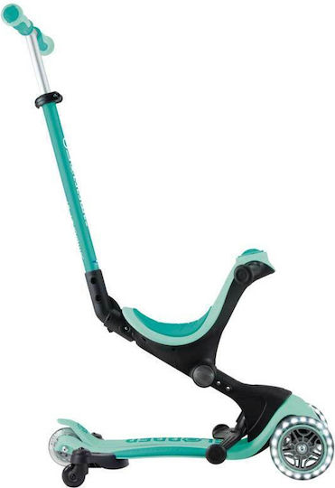 Globber Παιδικό Πατίνι Αναδιπλούμενο Go Up Deluxe Lights 360° Τρίτροχο με Led Φωτισμό Mint Green