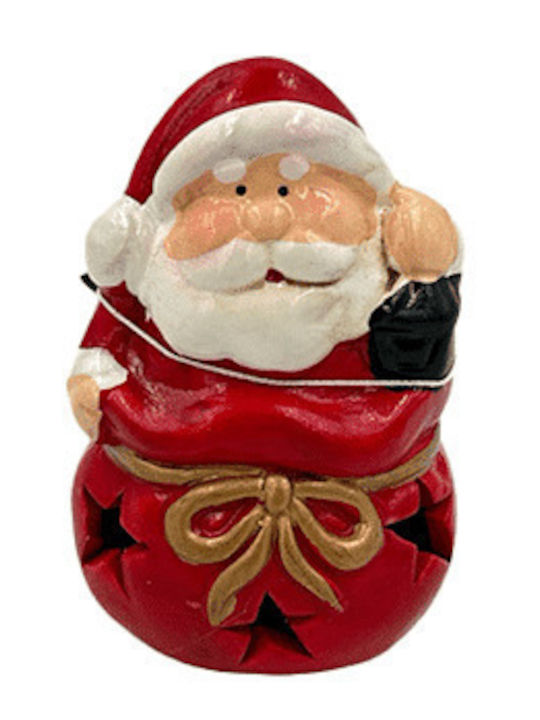 Illuminated Santa Claus Battery Red 8.5x6x4cm