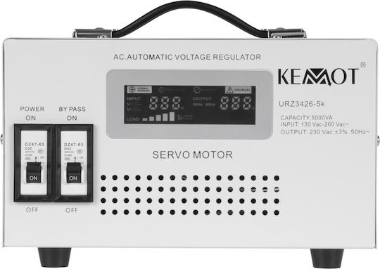 Kemot Mser-5000 Automatic Voltage Stabilizer 5000 Va Servomotor