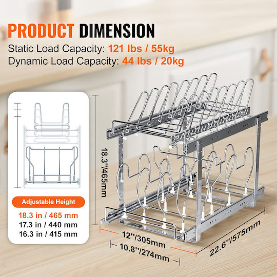 Vevor Mechanismus Klappbar Gray 1Stück VV-DCCHGCJGJYC124TNNV0