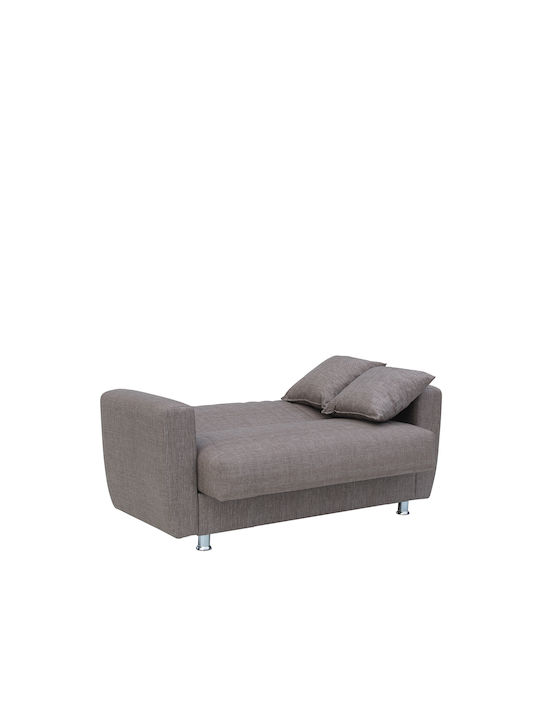 Juan Doppelsitzer Sofa Bett mit Stauraum Braun 150x84x86cm