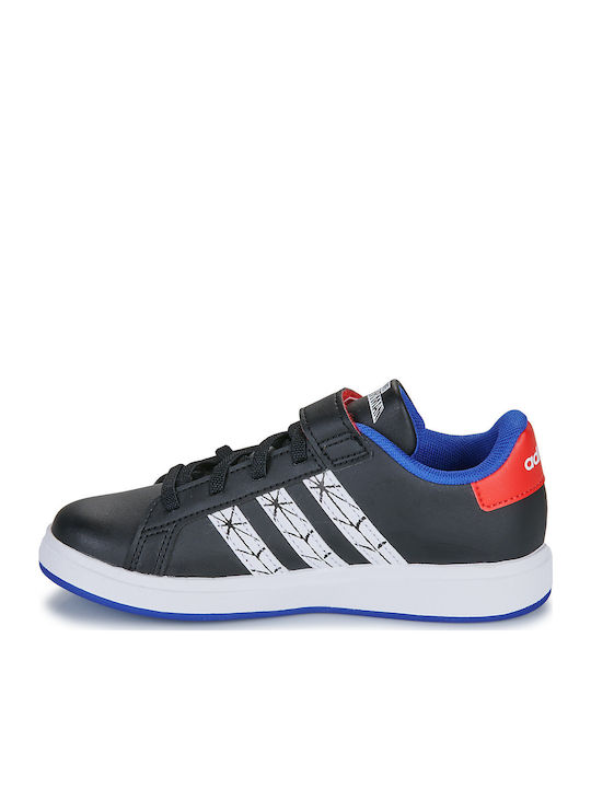 GRAND COURT Παιδικά Sneakers με Σκρατς Μαύρα