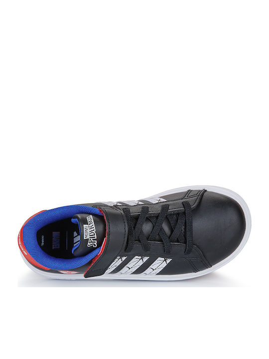 GRAND COURT Παιδικά Sneakers με Σκρατς Μαύρα