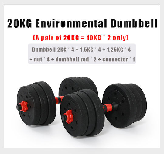 Power Force Power Train Set De Gantere Cu Set De Gantere Greutate Totală 20kg