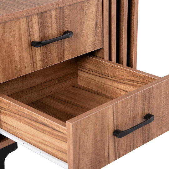 Harry Wooden Bedside Table Beige 55x43x48cm