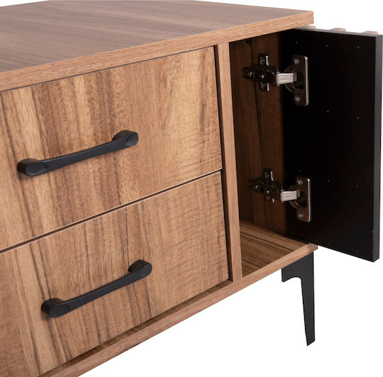 Harry Wooden Bedside Table Beige 55x43x48cm