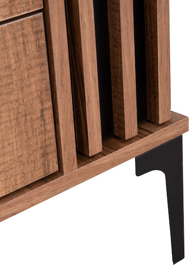 Harry Wooden Bedside Table Beige 55x43x48cm