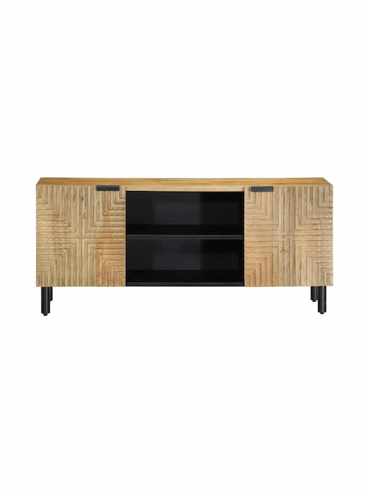 TV-Möbel aus Massivholz Coffee L105xB33xH46cm