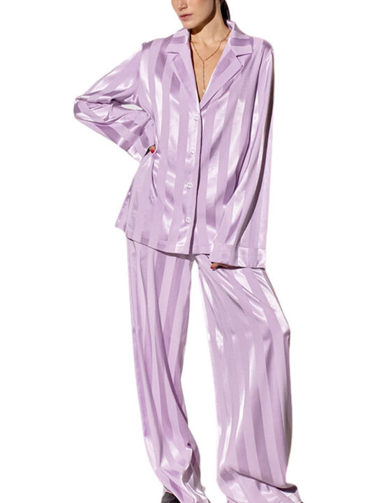 La Lolita Amsterdam Summer Women's Pyjamas Set Lilac Emery