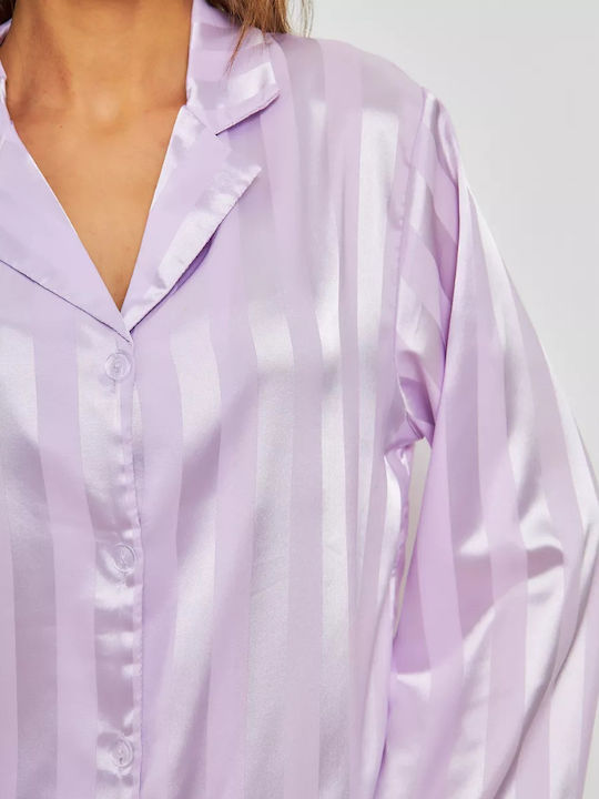 La Lolita Amsterdam Summer Women's Pyjamas Set Lilac Emery