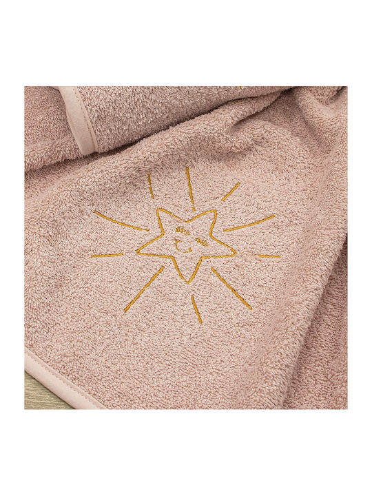 Lino Home Set Babyhandtücher 2 Stück Pink Gewicht 450gr/m²