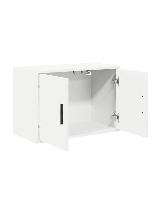 Wall Living Room Cabinet made of Particle Board White 60x30x41cm