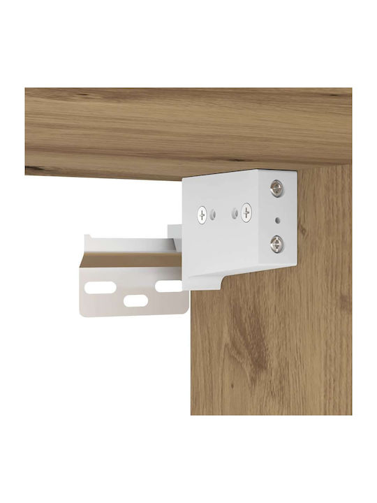 Wall Living Room Display Cabinet Made of Particle Board Brown 60x30x41cm