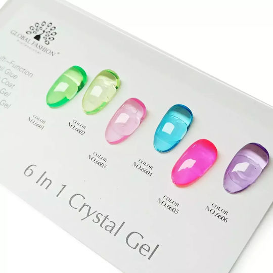 Global Fashion Builder Gel Νυχιών Μπλε 15ml