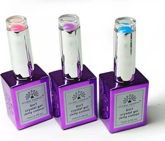 Global Fashion Constructor Gel Gel pentru Unghii Roz 15ml