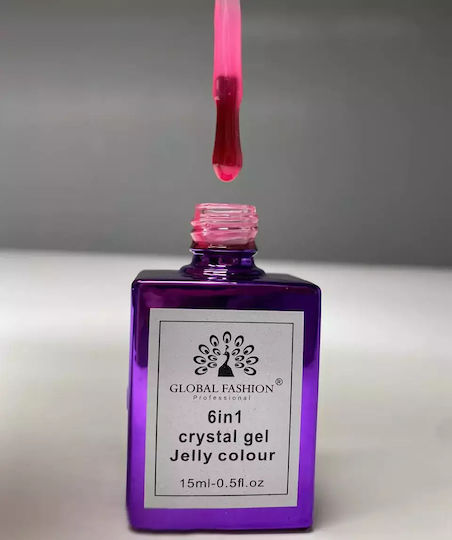 Global Fashion Constructor Gel Gel pentru Unghii Roz 15ml