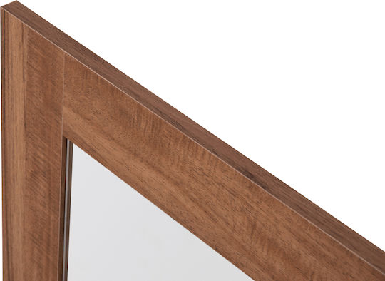 HomeMarkt Harry Καθρέπτης Τοίχου με Μπεζ Ξύλινο Πλαίσιο 87x87cm