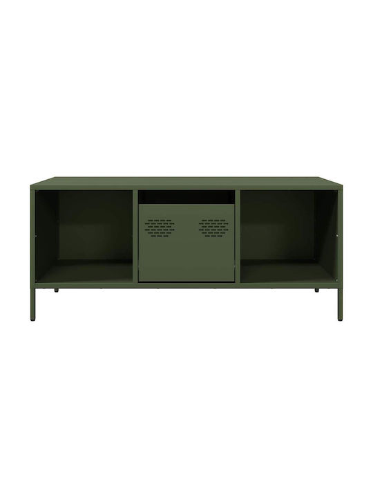 Rectangular Central Metal Coffee Table Green M101.5xP50xH43.5cm